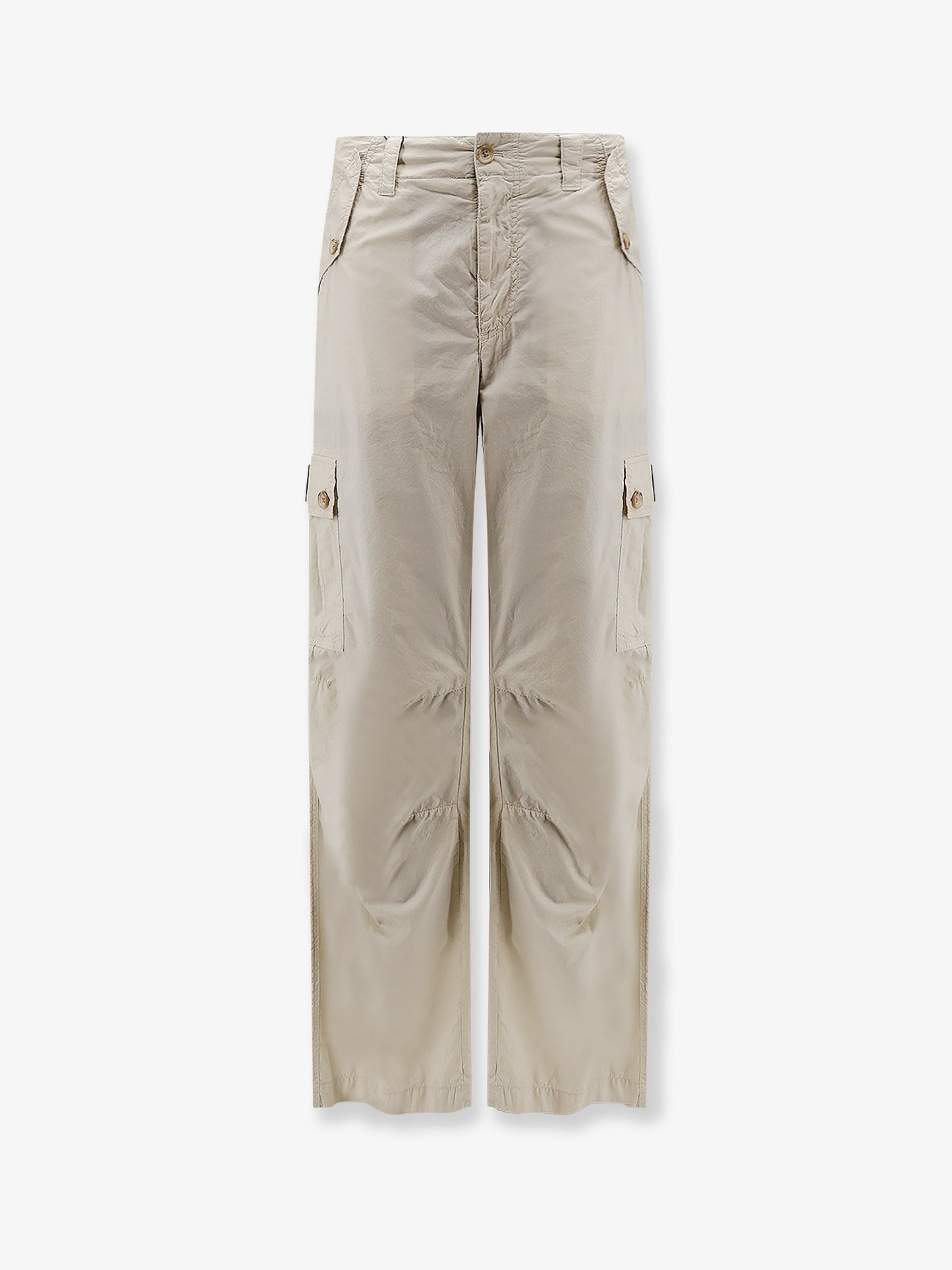 Pantalone in cotone con tasche applicate