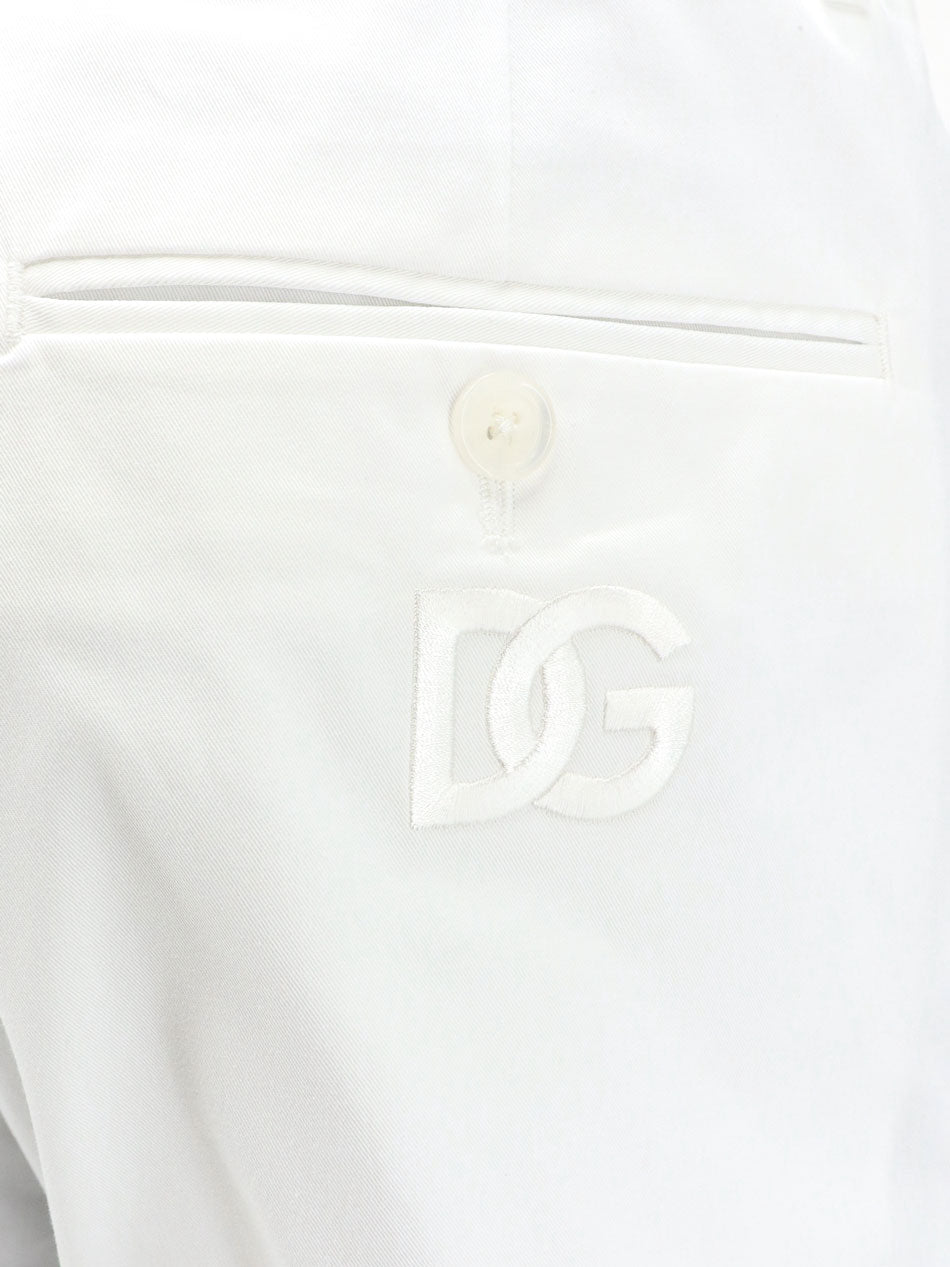 Stretch cotton trousers