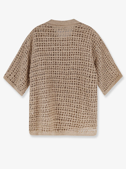 Perforated linen sweater thumbnail
