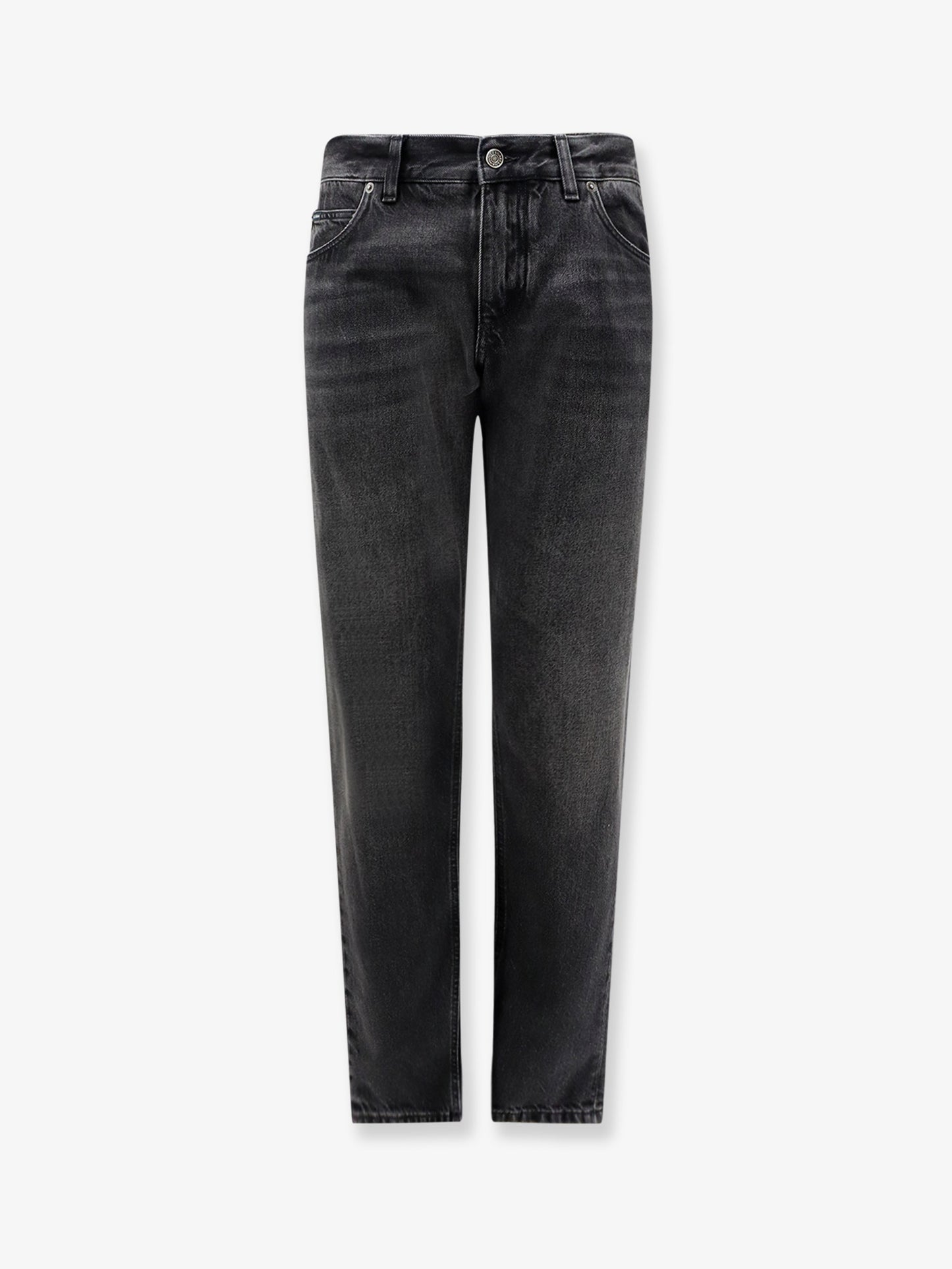 Black denim trousers