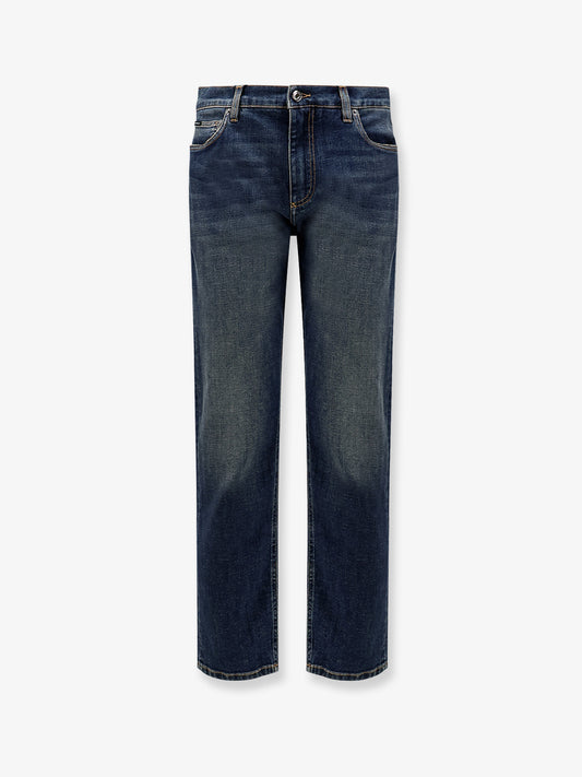 Blue denim jeans