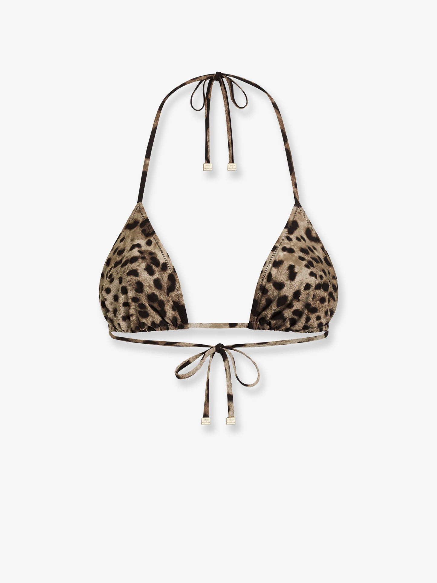 Bikini Top with animal print