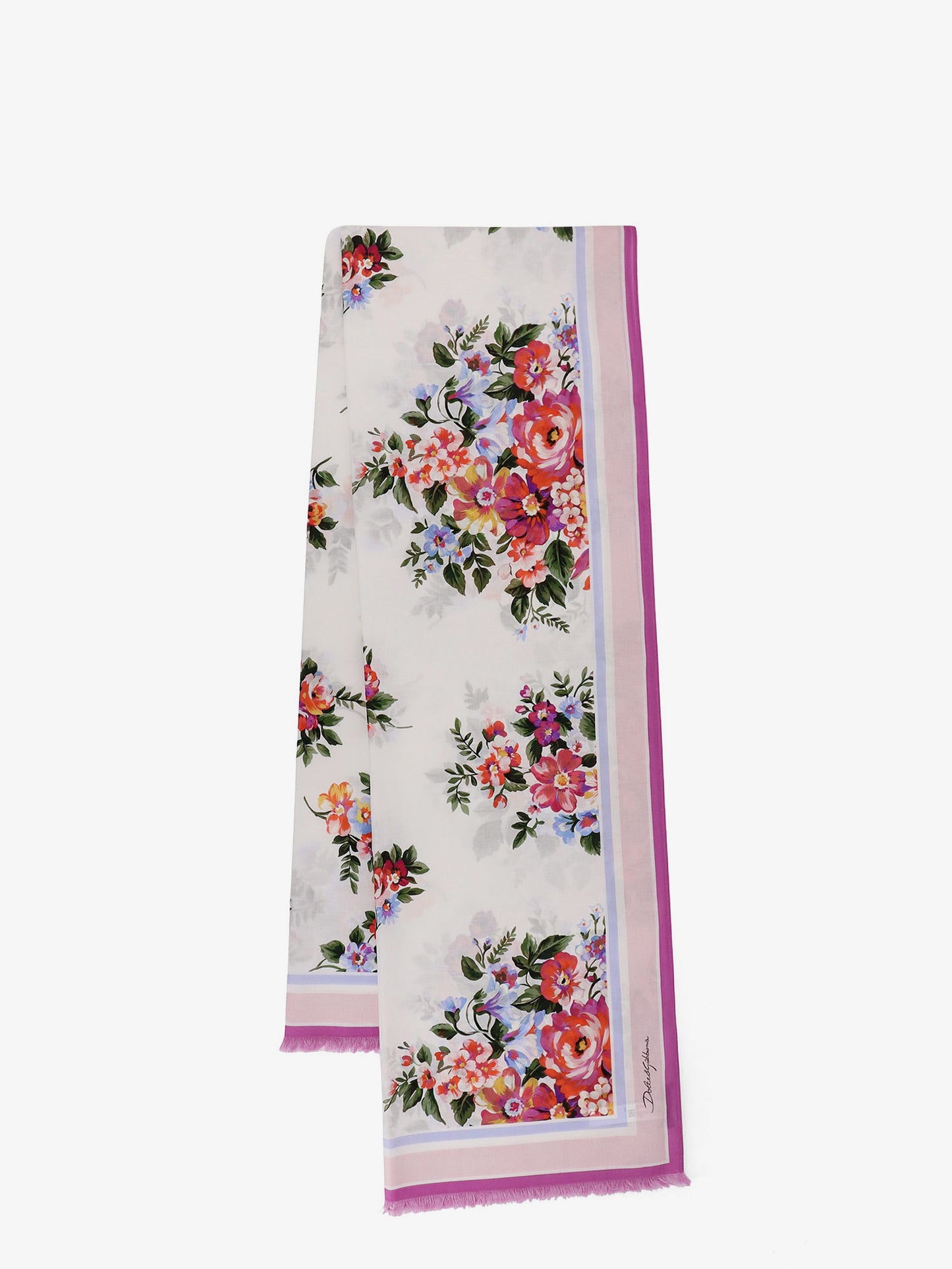Cotton beach wrap with floral print