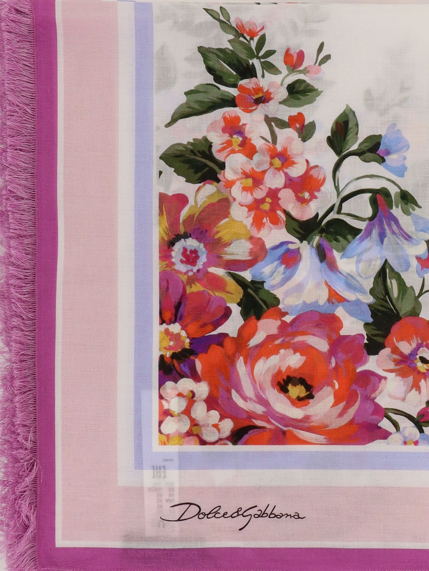 Cotton beach wrap with floral print