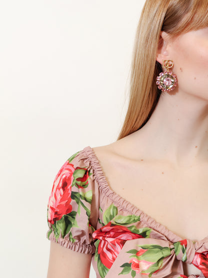 Multicolored brass earrings thumbnail