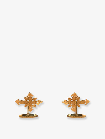 Gemelli in ottone con cristalli thumbnail