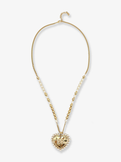 Everyday brass necklace with DG logo thumbnail