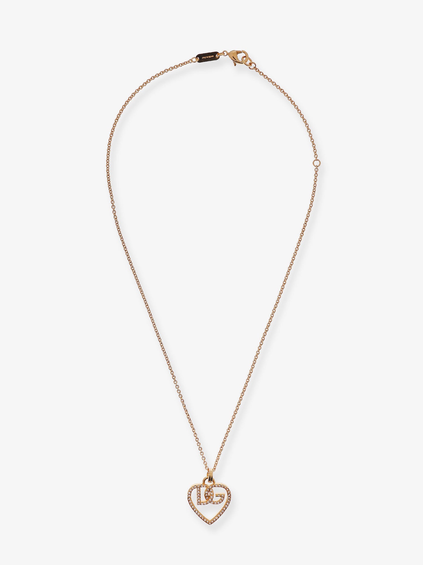 Collana in metallo con strass