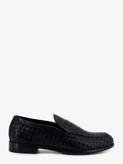 Adler leather loafers with woven pattern thumbnail