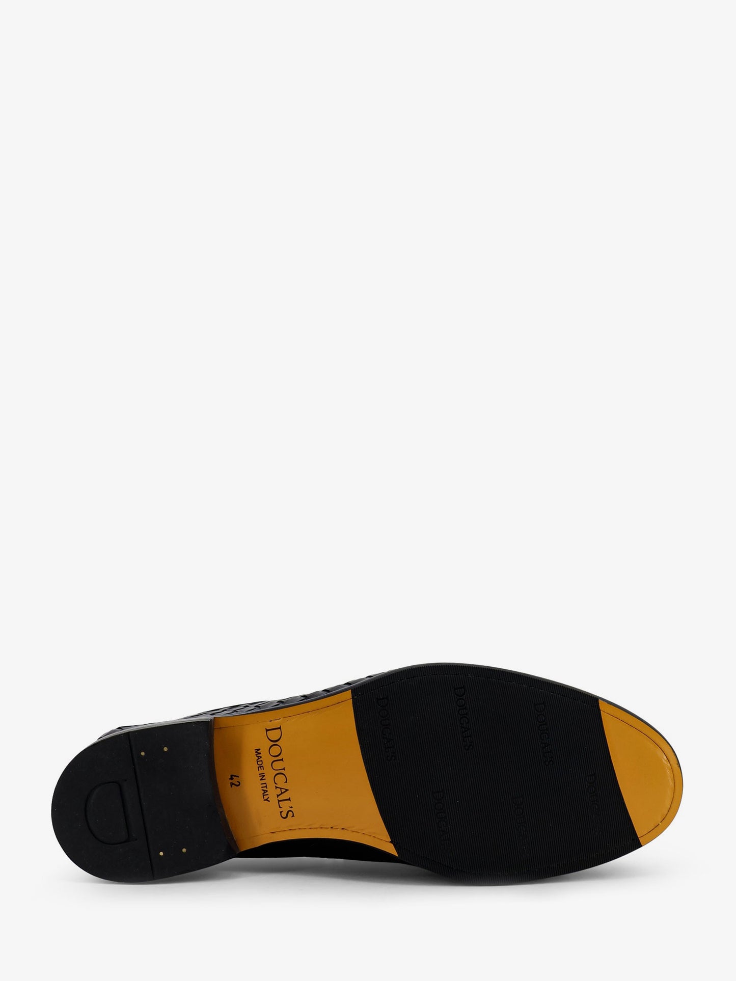 Adler leather loafers with woven pattern