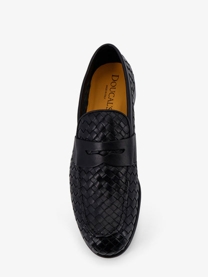 Adler leather loafers with woven pattern thumbnail