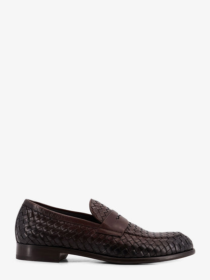 Adler leather loafers with woven pattern thumbnail