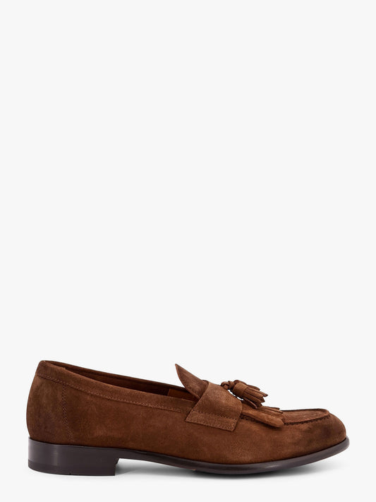 Suede loafers with tassels