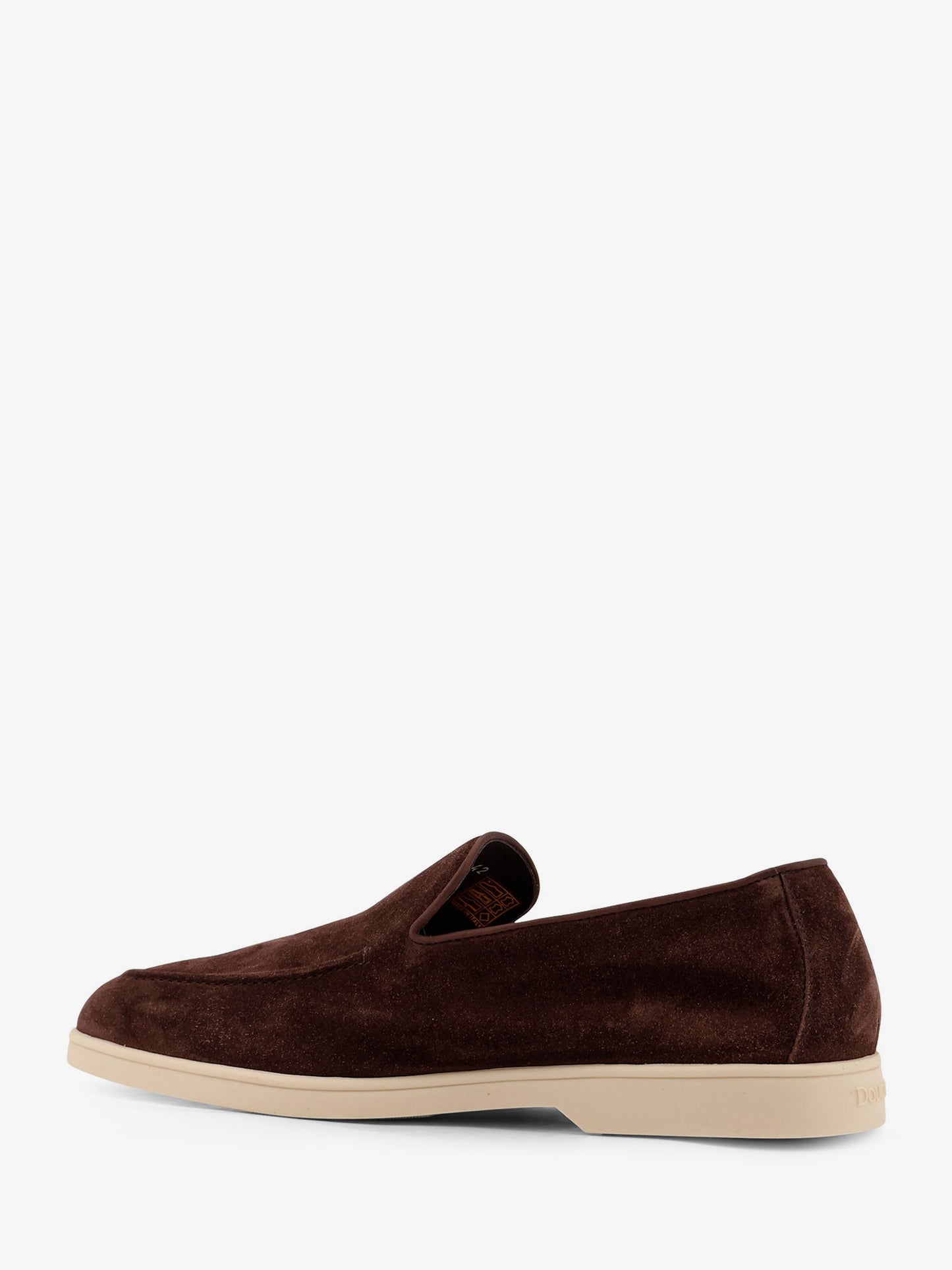 Reverse suede loafers