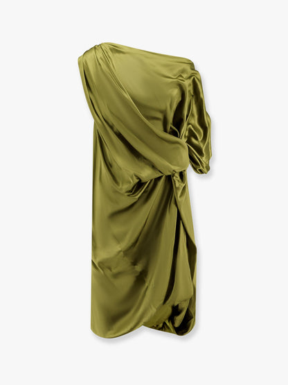 Dalant silk dress with lateral knot thumbnail