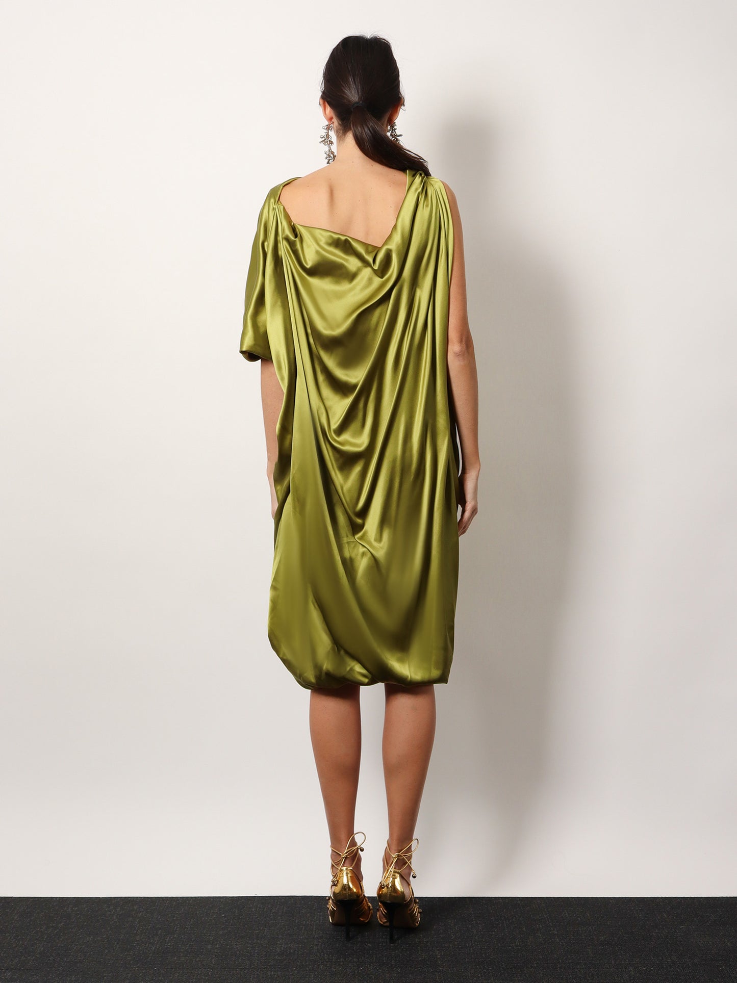 Dalant silk dress with lateral knot