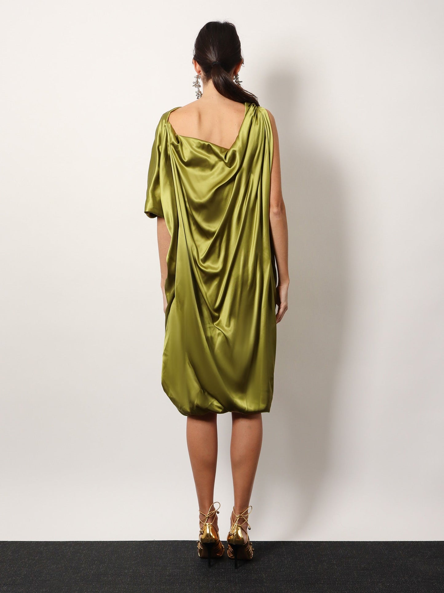 Dalant silk dress with lateral knot