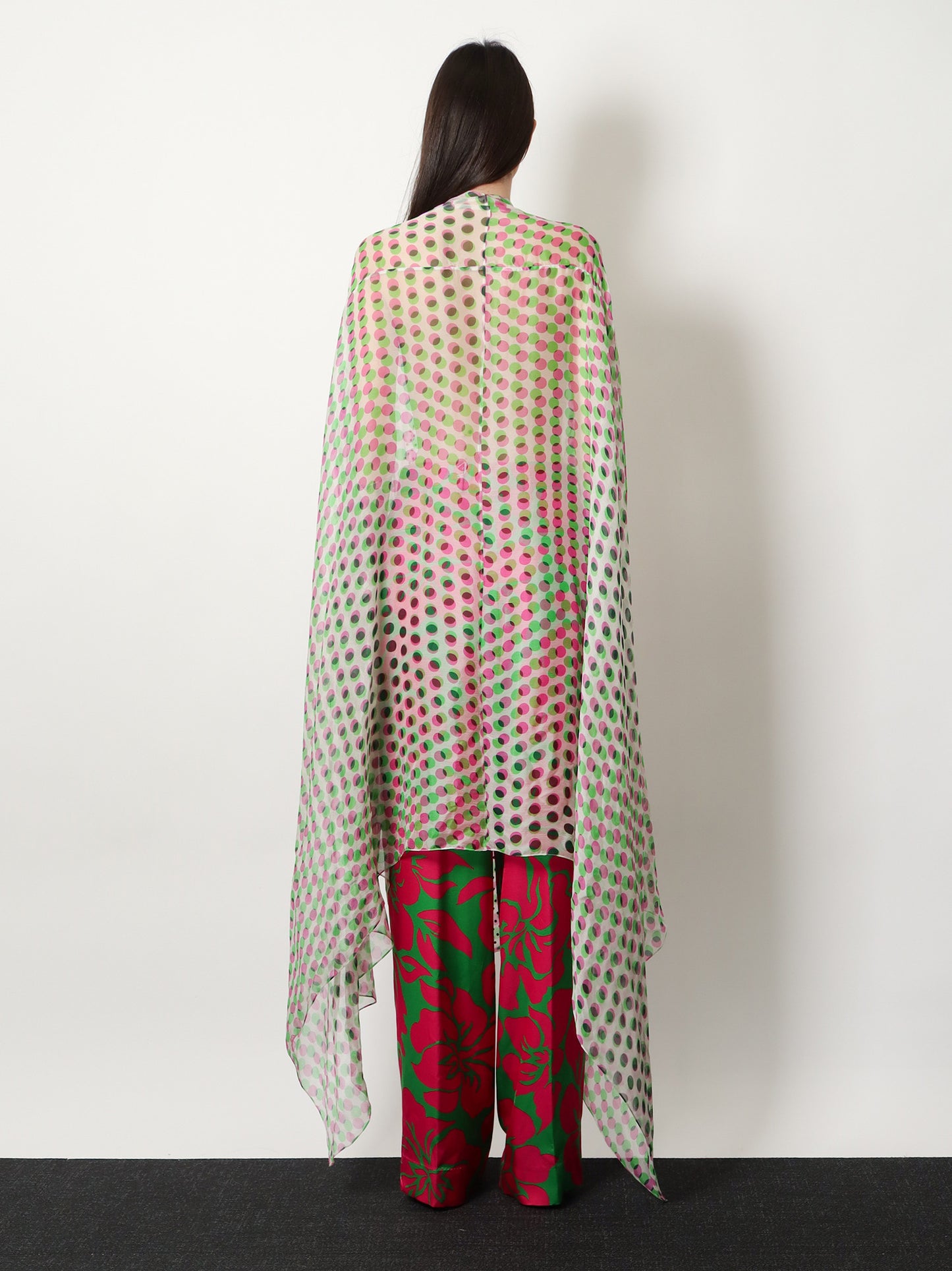 Multicolor silk dress