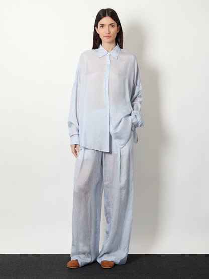 Casia cupro shirt with striped pattern thumbnail