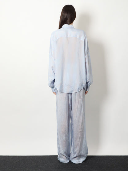 Casia cupro shirt with striped pattern thumbnail