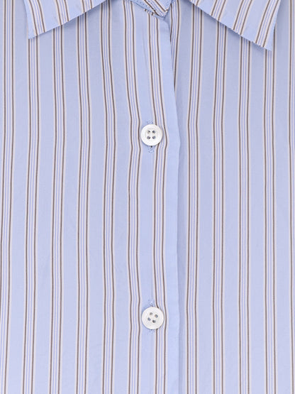 Casia cupro shirt with striped pattern thumbnail