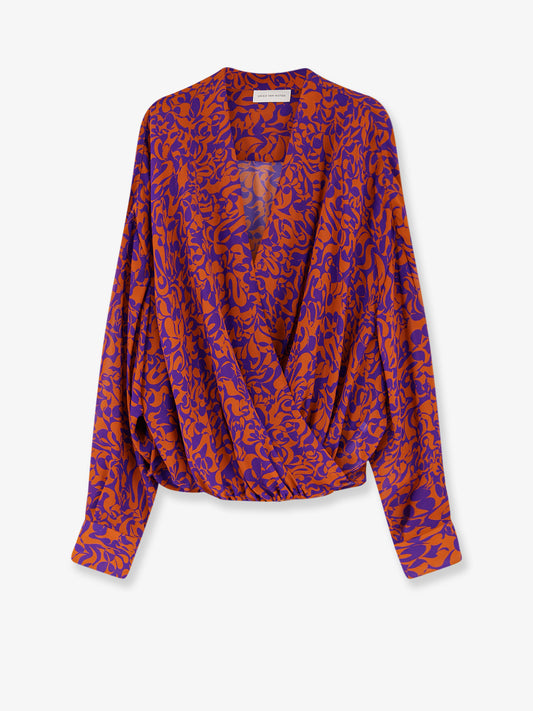 Camiel cotton shirt with multicolor print