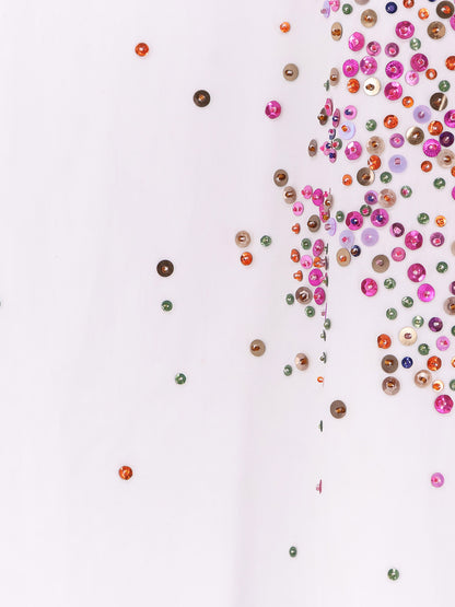 Casia cotton shirt with multicolored sequin detail thumbnail