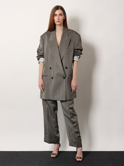 Pakora viscose trousers with striped motif thumbnail