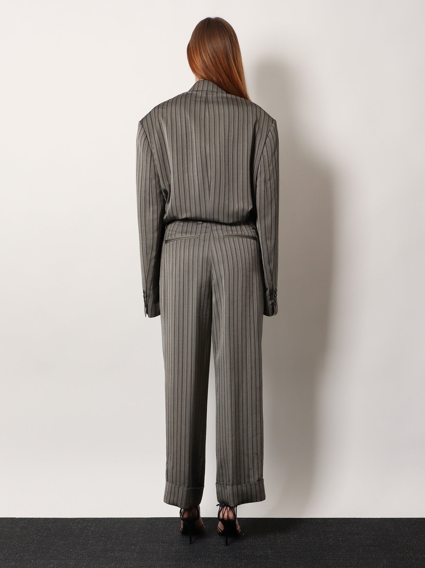 Pakora viscose trousers with striped motif