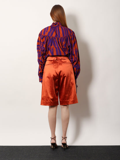 Cotton blend bermuda shorts thumbnail