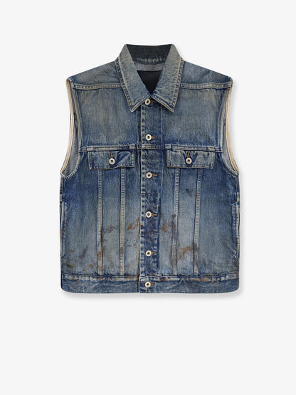 Sleeveless denim jacket thumbnail