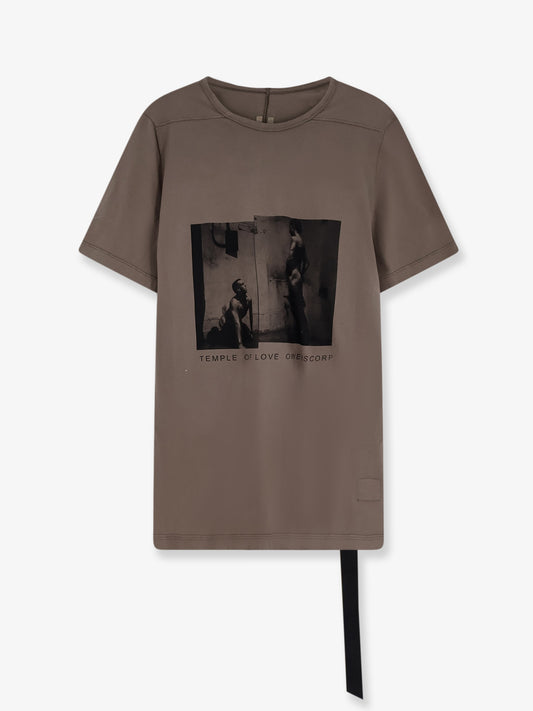 T-shirt in cotone con stampa Level frontale