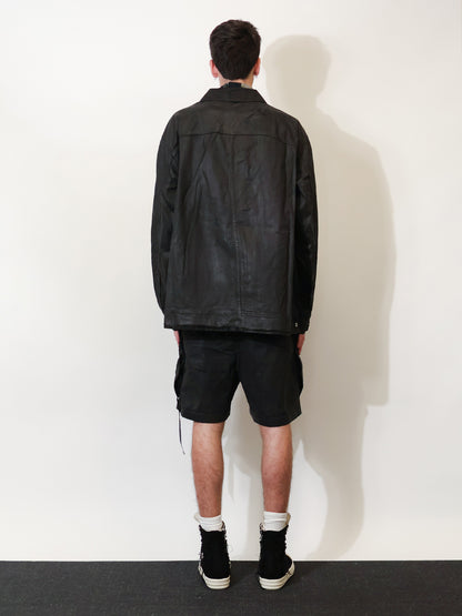 Giacca in black denim cerato thumbnail