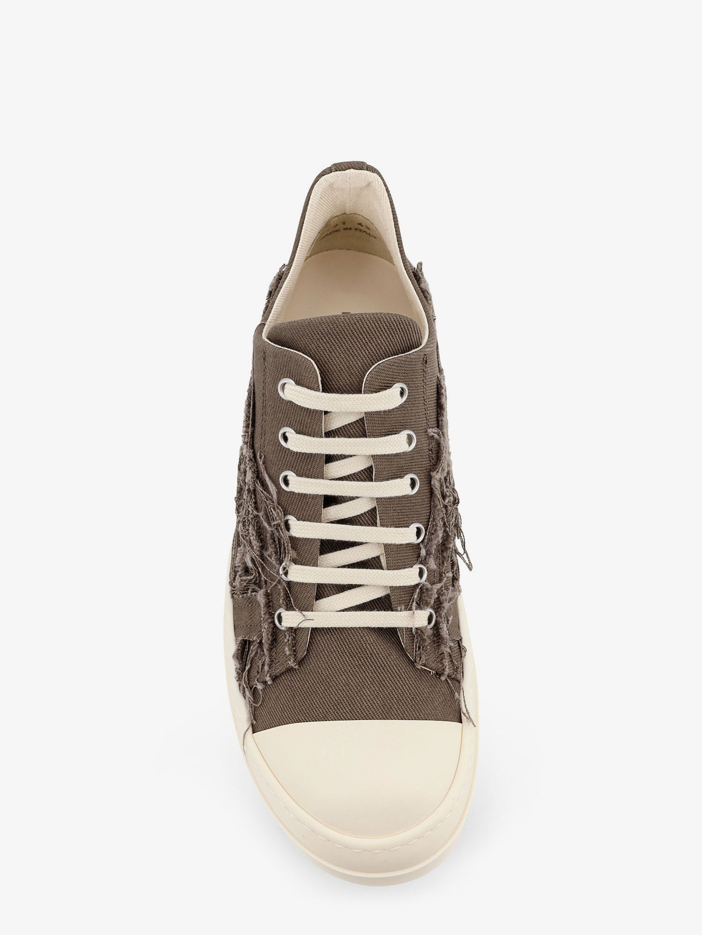 Used effect denim sneakers