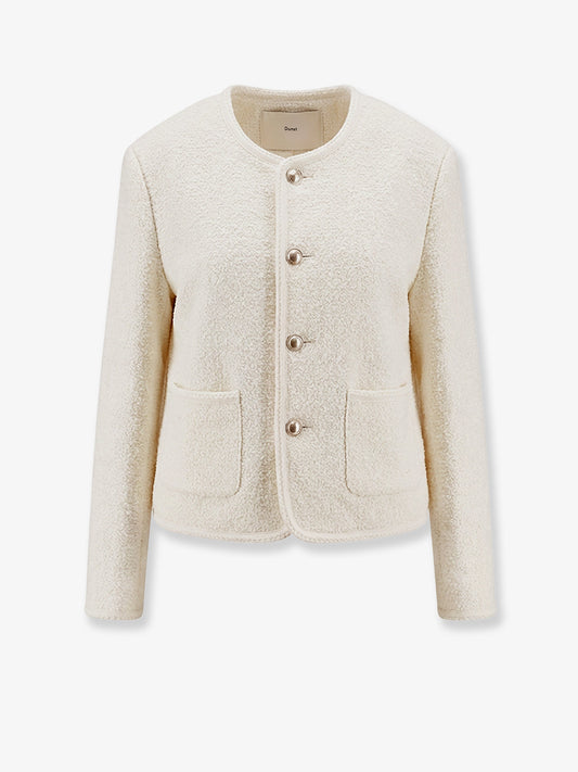 Unisex bouclé tweed blazer
