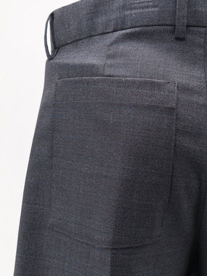 Pleated Check wool blend bermuda shorts thumbnail