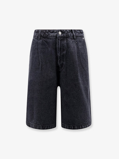 Back denim bermuda shorts thumbnail