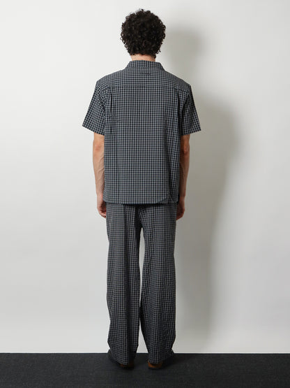 Cotton blend shirt with check pattern thumbnail