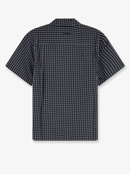 Cotton blend shirt with check pattern thumbnail