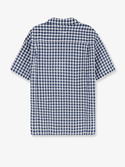 Cotton blend shirt with check pattern thumbnail