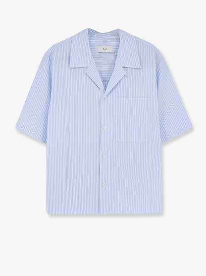 Cotton blend shirt with striped pattern thumbnail