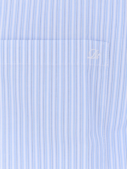 Cotton blend shirt with striped pattern thumbnail