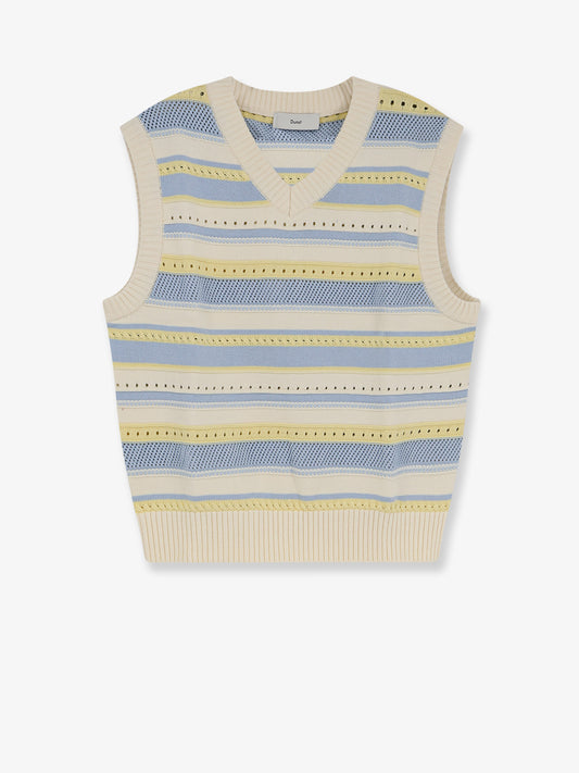Unisex sleeveless cotton sweater
