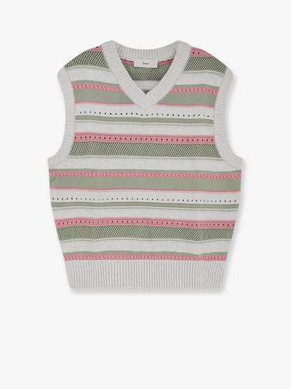 Unisex sleeveless cotton sweater thumbnail