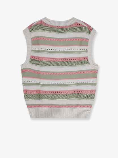 Unisex sleeveless cotton sweater thumbnail