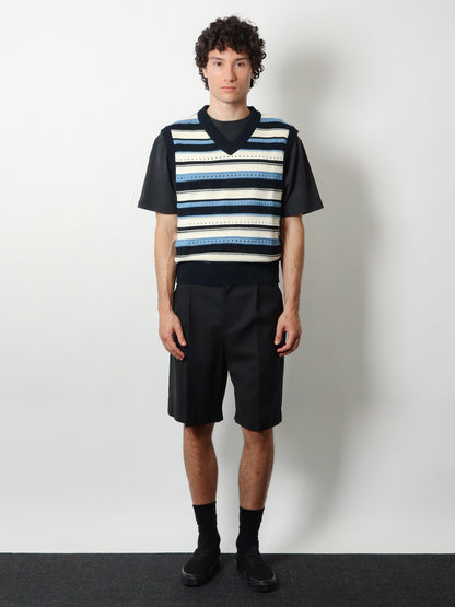Unisex sleeveless cotton sweater thumbnail