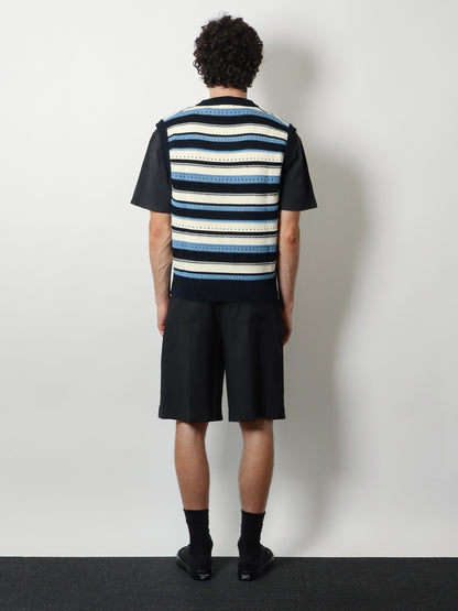 Unisex sleeveless cotton sweater thumbnail
