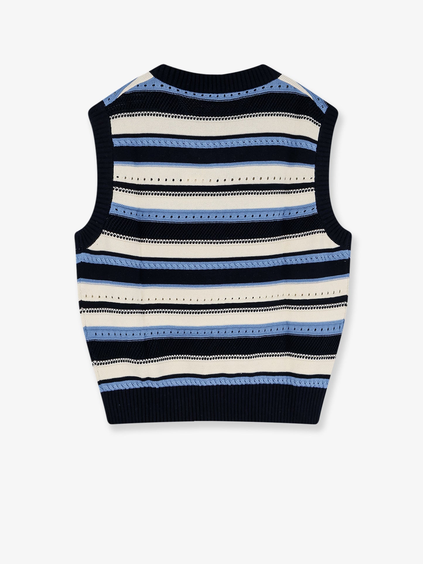Unisex sleeveless cotton sweater