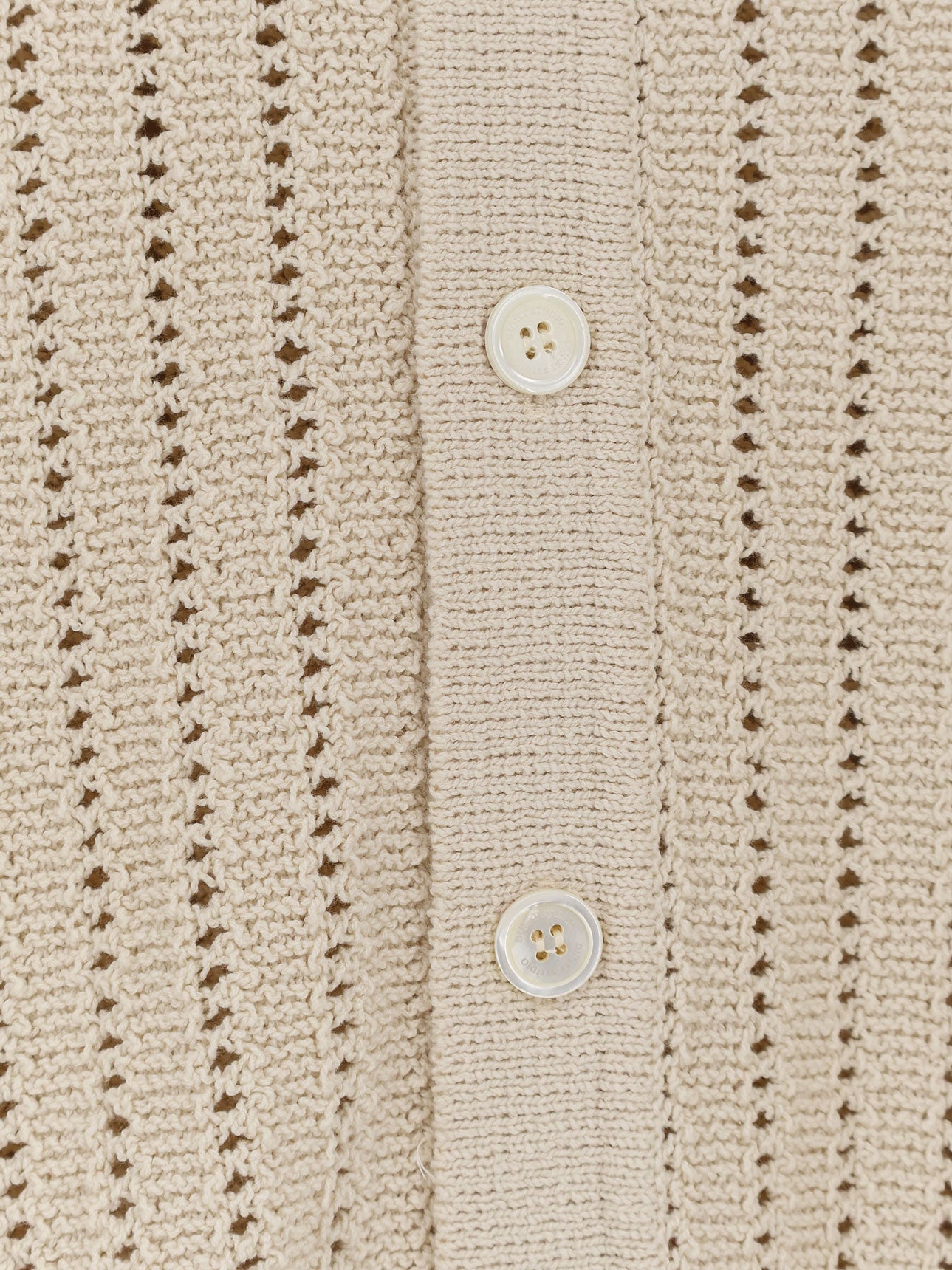 Openwork cotton cardigan