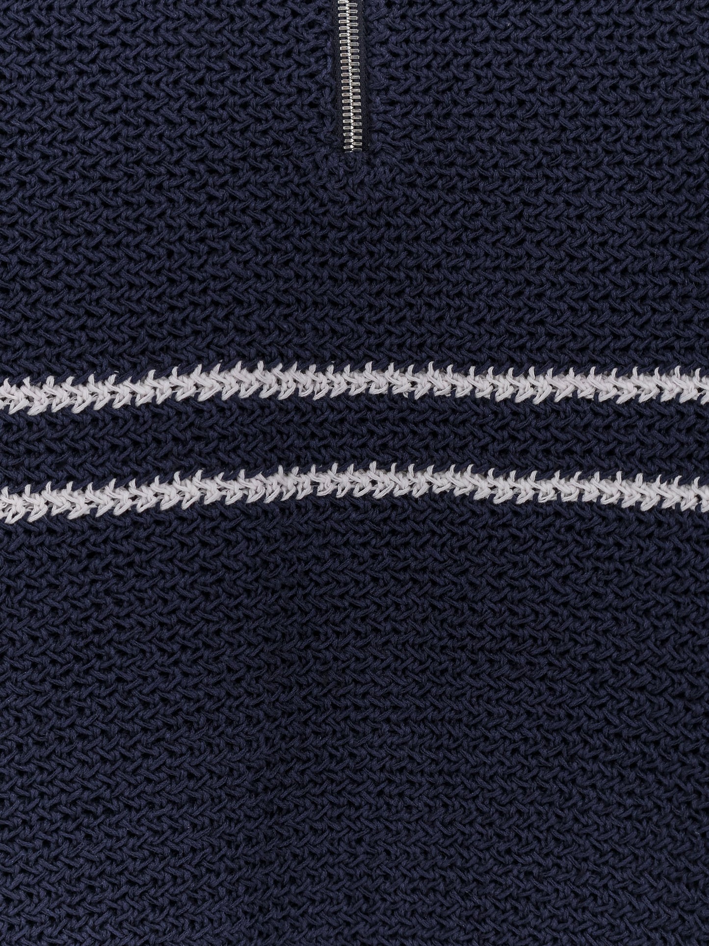 Half-Zip cotton blend sweater